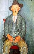 Amedeo Modigliani Junger Bauer oil painting artist